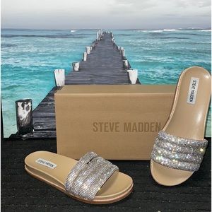 Steve Madden Drips Rhinestone Slides